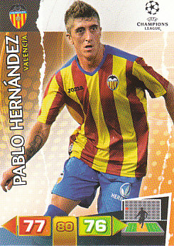 Pablo Hernandez Valencia CF 2011/12 Panini Adrenalyn XL CL #255